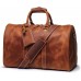 Genuine Leather Men Travel Bag Cowhide Luggage Bags Shoulder Bag Weekend Bag Overnight Gym Sports Carry On Duffel Bag
