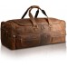 Full Grain Leather Duffel Bag for Men - Overnight Travel Bag, Mens Duffle Bag for Traveling, Weekender Bag, 30 Inch Duffel Bag for Outdoor Travel