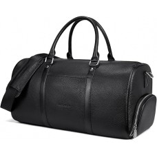 Genuine Leather Travel Weekender Overnight Duffel Bag Gym Sports Luggage Tote Duffle Bags for Men