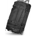 Basics 35-Inch Large Rolling Duffle Bag with Wheels and Handle, Travel Duffle Bag with Durable Ripstop Polyester Material, 2 Layers of Space, Multiple Interior and Exterior Pockets
