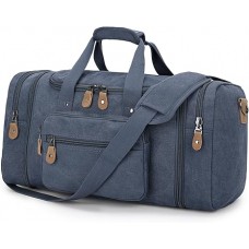 Canvas Duffle Bag for Travel 50L Expandable Duffel Weekend Overnight Bag men