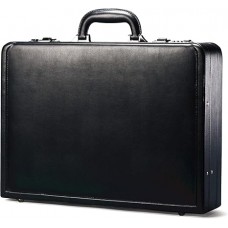 Samsonite Bonded Leather Attache, Black, One Size