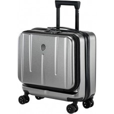 16 Inch Carry On Luggage with 2 Compartments for 14” & 15” Laptop, 16.14*8*17.12” Rolling Briefcase, Lightweight Hardshell ABS+PC Suitcase with Spinner Silent Wheels, for Business Trip