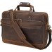 Leather Briefcase for Men 17 Inch Laptop Crossbody Shoulder Messenger Bag Attache Case for Business Travel Work Lawyer