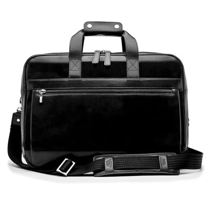 Old Leather Messenger Bag, Vintage Style Laptop Briefcase for Men, Multiple Pockets, Ideal for Office & Travel