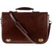 Time Resistance Leather Briefcase for Men - Full Grain Leather Laptop Bag - Messenger Bag