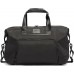 Double Expansion Travel Satchel - Business Duffel Bag for Men & Women - Weekend Travel Bag with Shoulder Strap - Navy/Grey