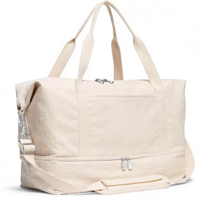 Deluxe Premium Canvas Duffel Bag – Travel, Gym, Hospital, or Weekender Bag with Shoe Compartment for Men and Women