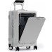 Carry On Luggage, Noble Zipperless Aluminum Frame PC Hard Shell Suitcase, 23.5x15.5x10 Airline Approved, 360° Spinner Wheels, TSA Locks, USB Charging Port, Cup & Phone Holder