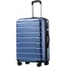 Luggage Suitcase Carry-on Spinner TSA Lock USB Port Expandable (only 28’’) Lightweight Hardside Luggage (Ice Blue, L(28in))
